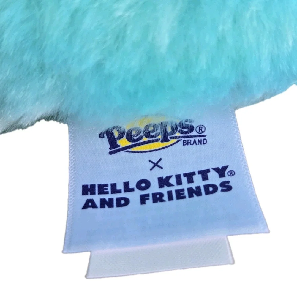 NEW Peeps x HELLO KITTY Easter Basket w/ Handle‎ Bunny Rabbit Plush Basket Blue